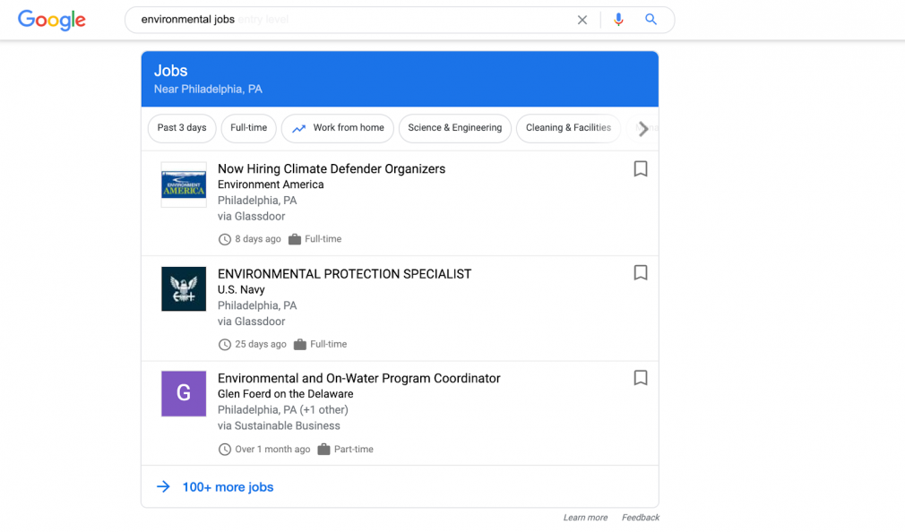 Job Listings SERP feature