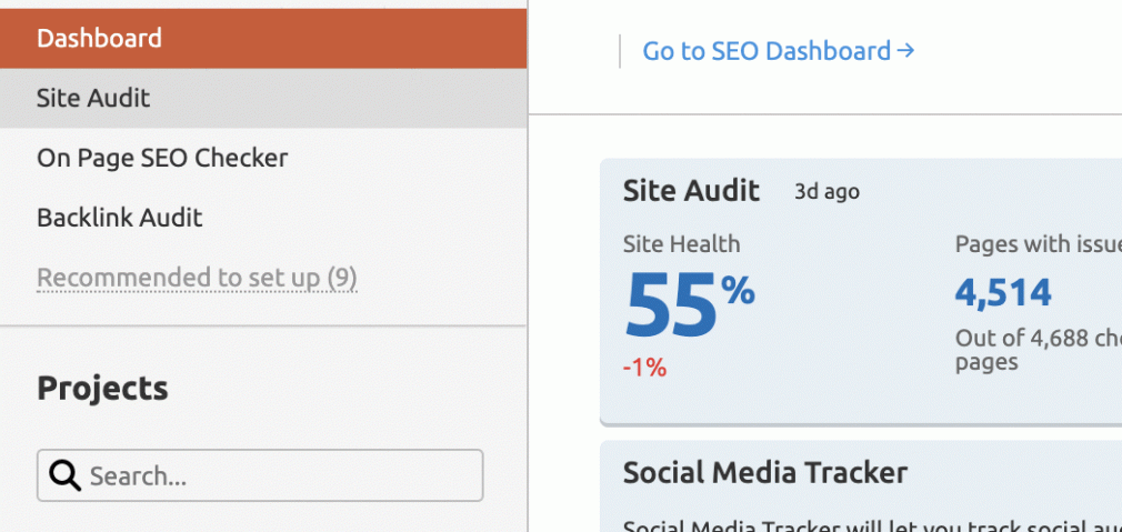 semrush site audit amp checker