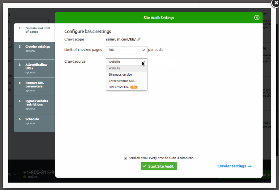 website crawler