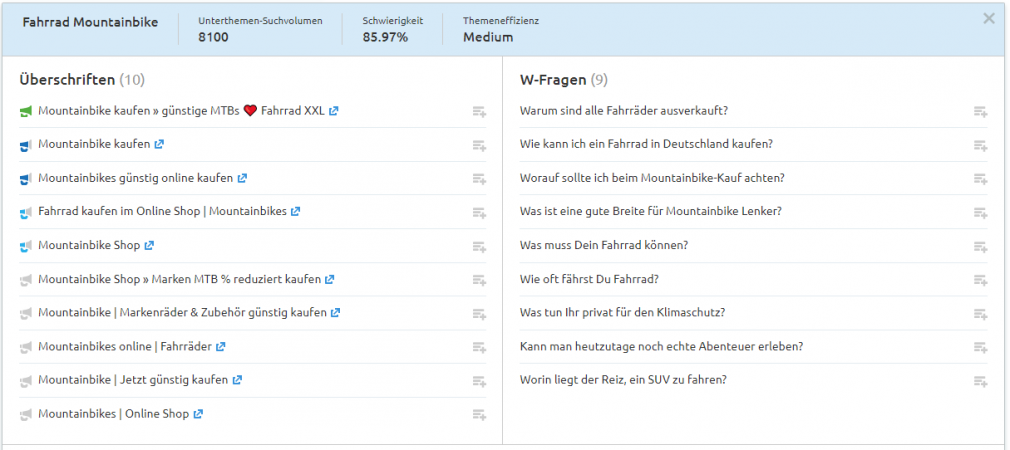 Topic Research: W-Fragen als Longtail-Keywords