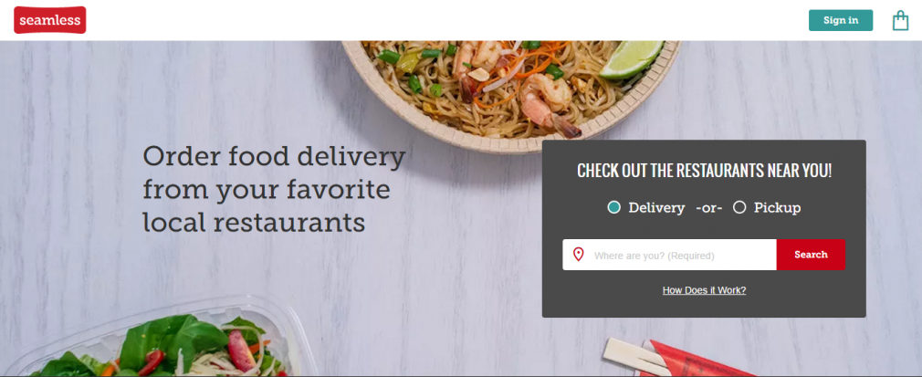 seamless food delivery