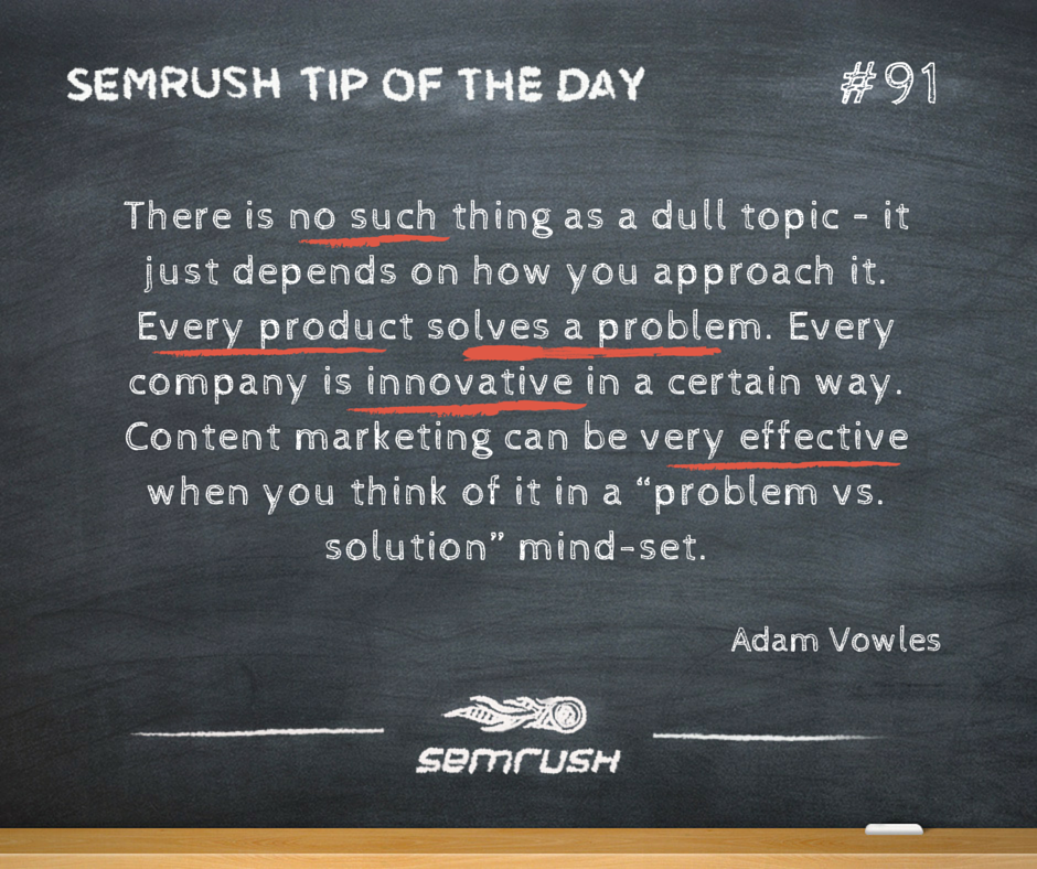 #91 Adam Vowles no dull topic content