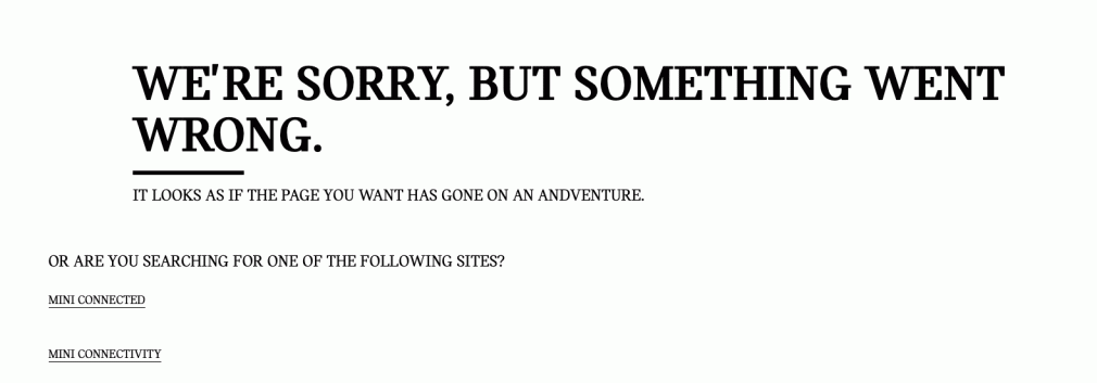 Mini 404 page