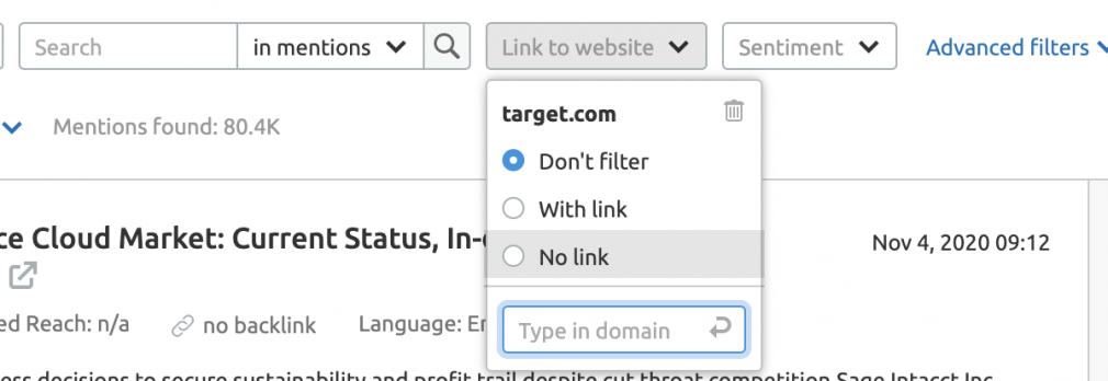 Brand Monitoring Tool No Links
