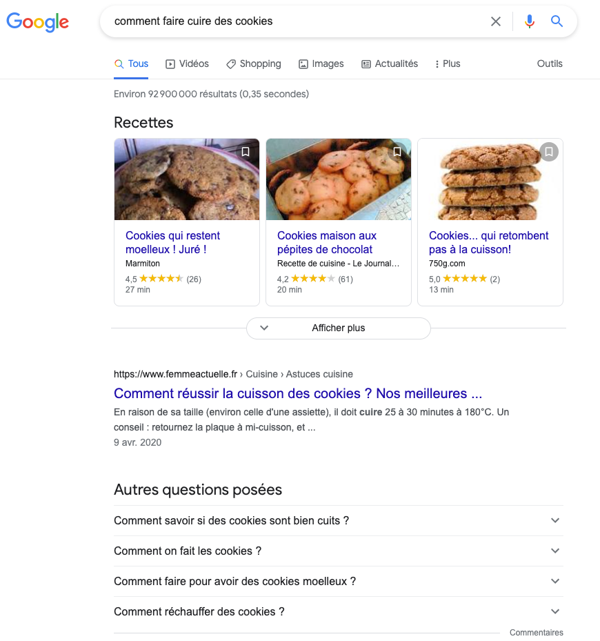 comment faire cuire des cookies