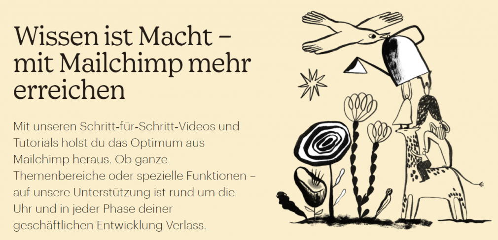 Wissensdatenbank bei Mailchimp