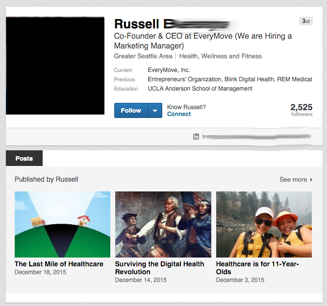 Russell on LinkedIn
