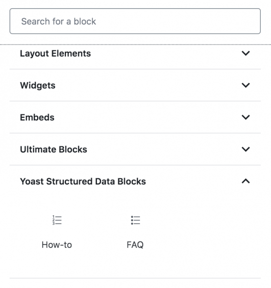 Yoast структурирани блокове с данни