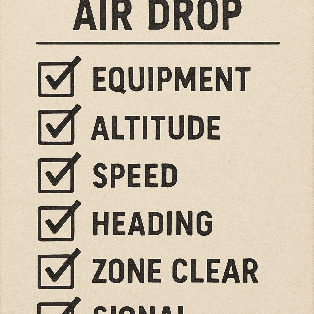Airdrop checklist