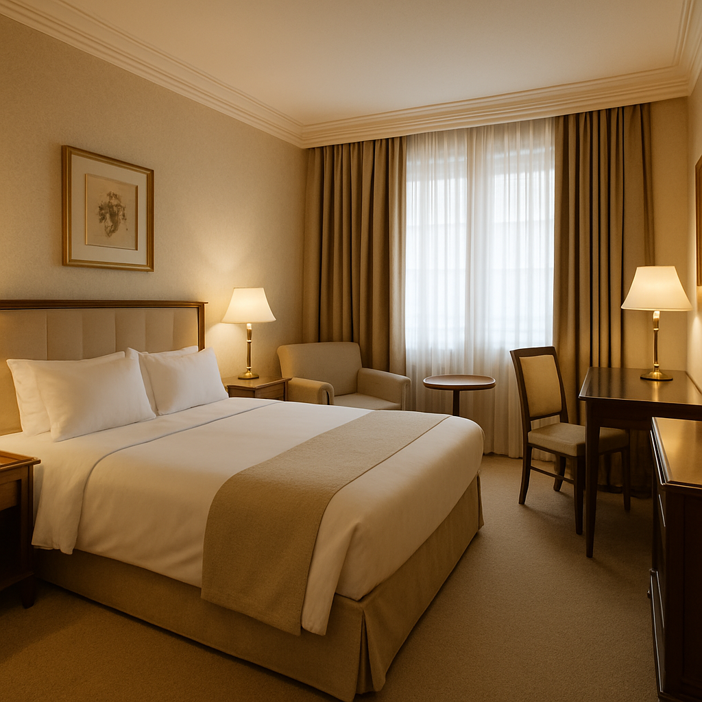 Elegant hotel room interior
