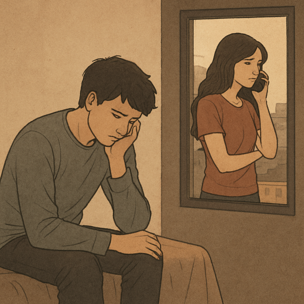 Couple experiencing distance