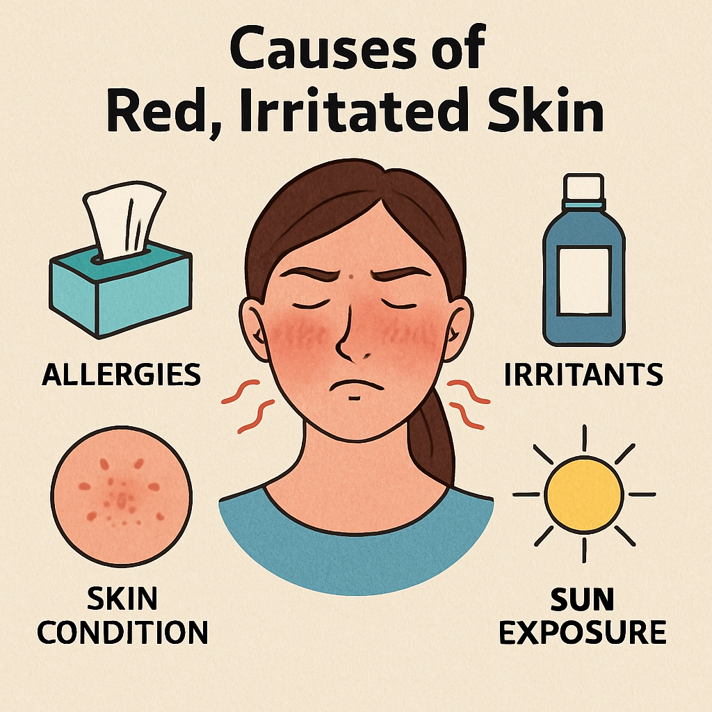 Understanding the causes of red, irritated skin