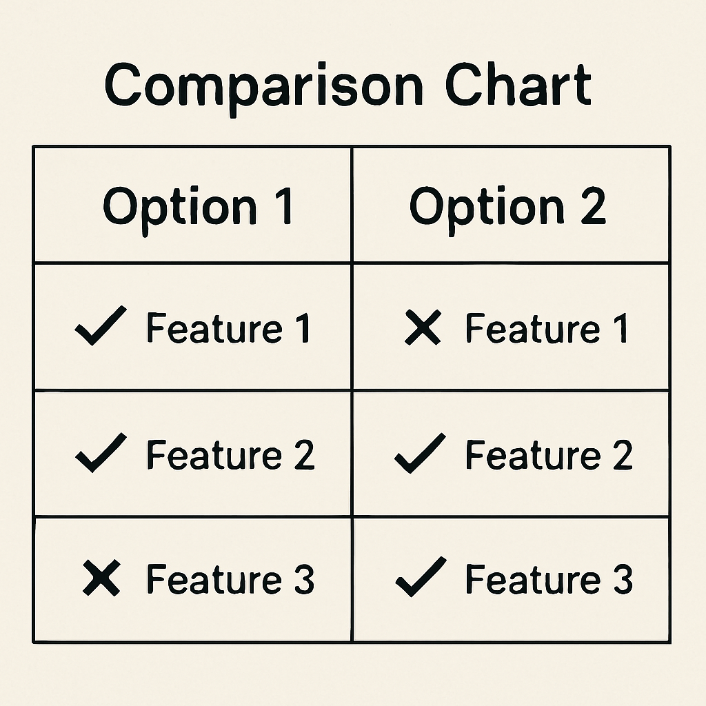 comparison chart