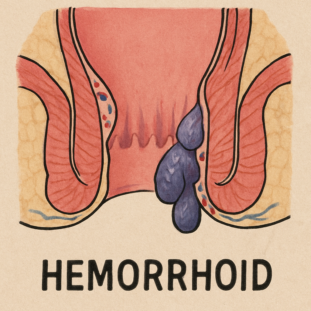 hemoroid illustration