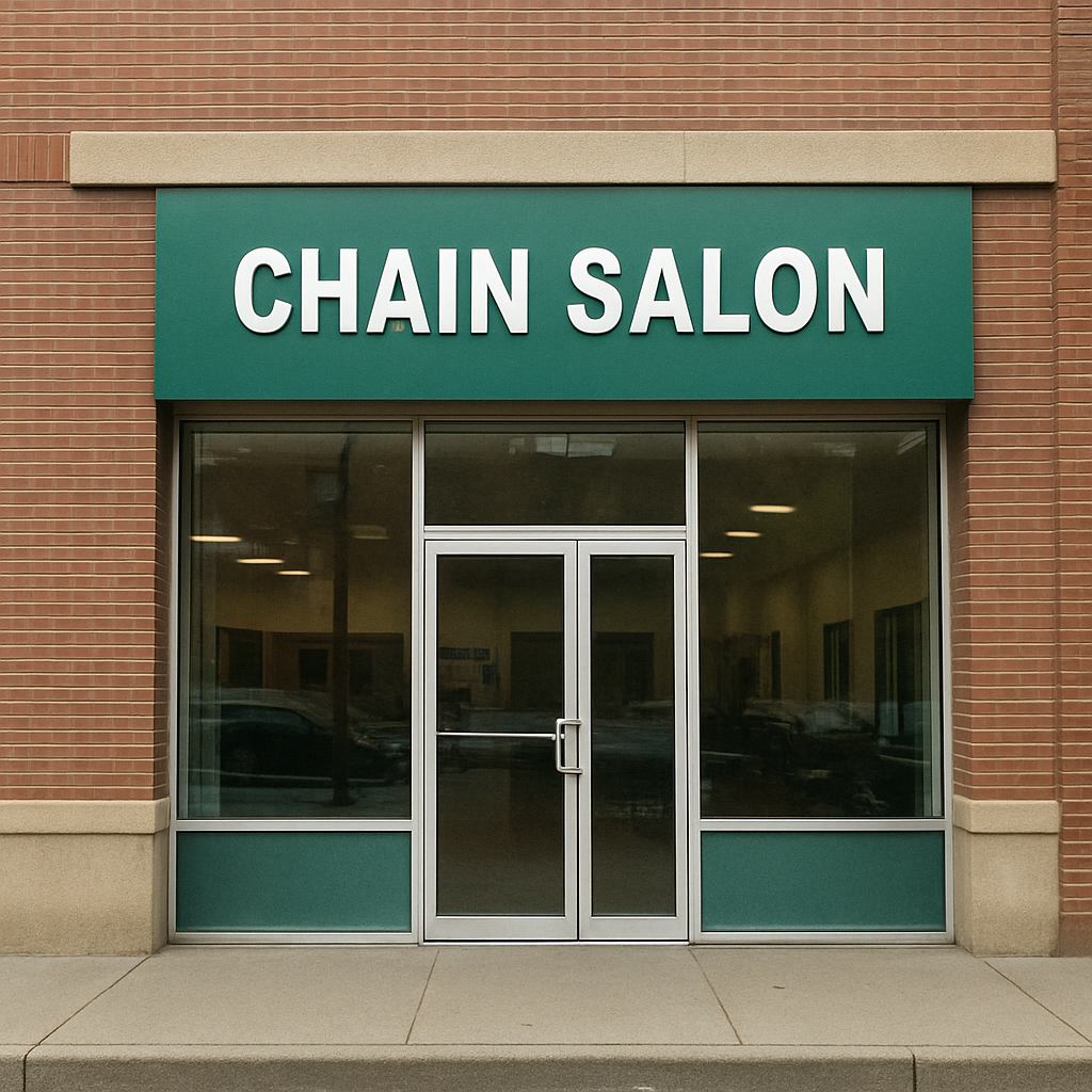 Chain salon exterior