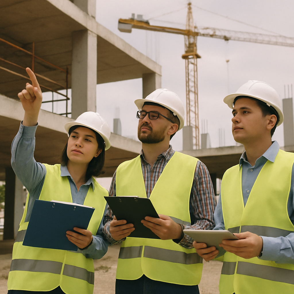 Essential building inspections in a construction site