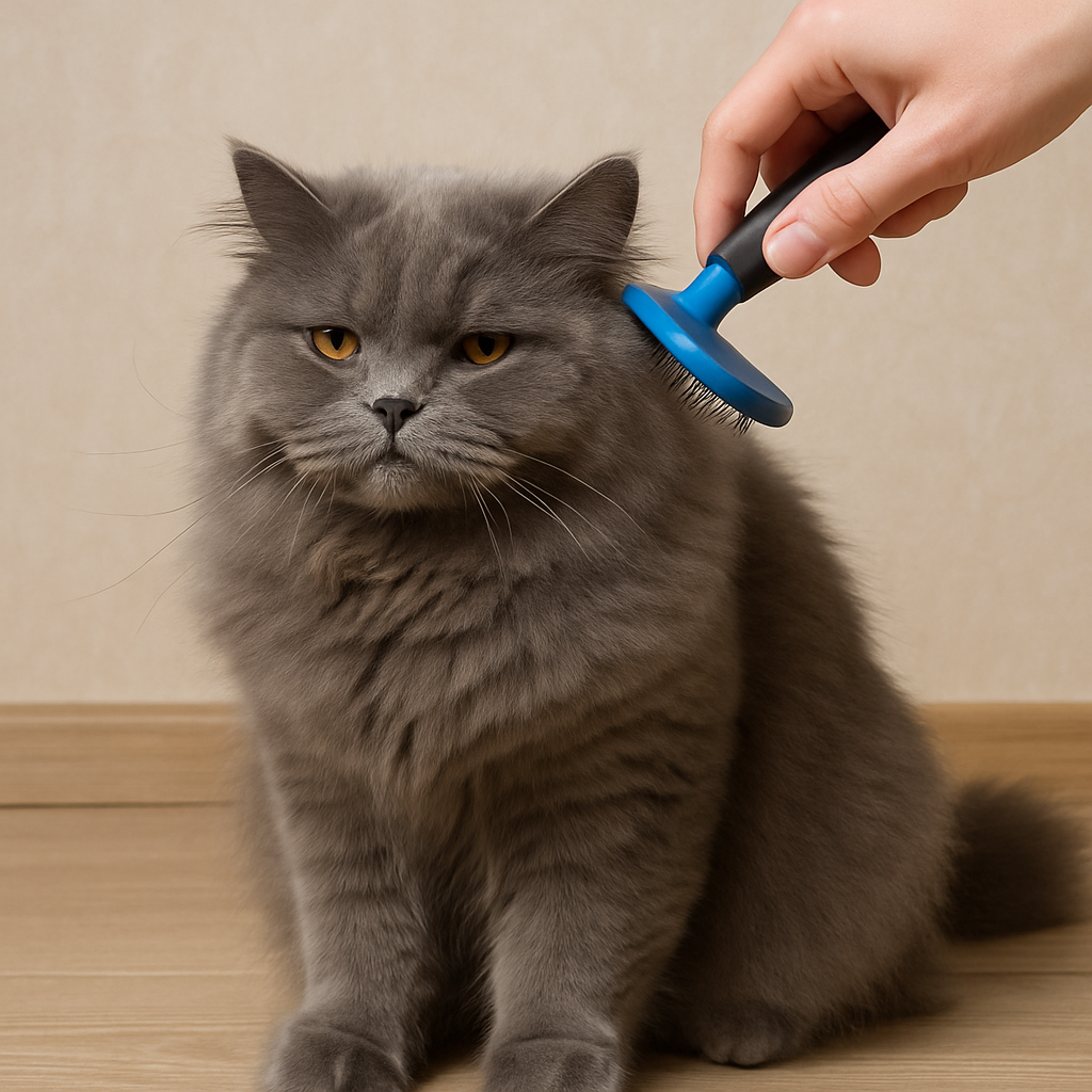 Grooming a British Longhair
