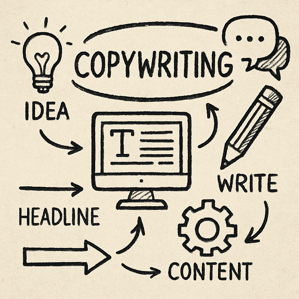 Concept diagram of copywriting