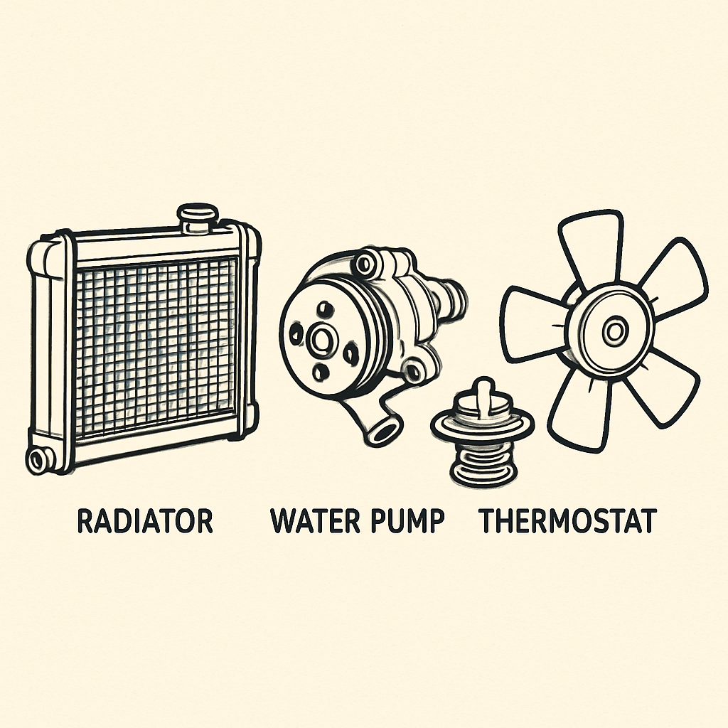 Cooling system components