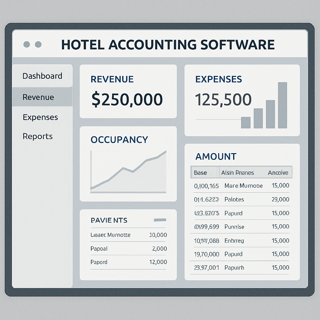 hotel accounting software interface