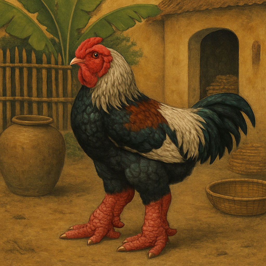 Dong Tao Chicken in traditional Vietnamese setting