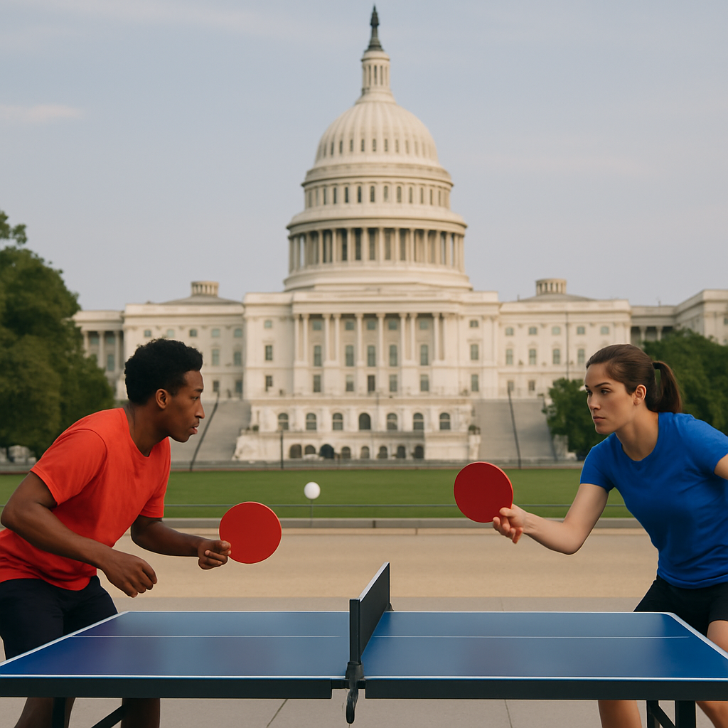Table tennis players in Washington DC