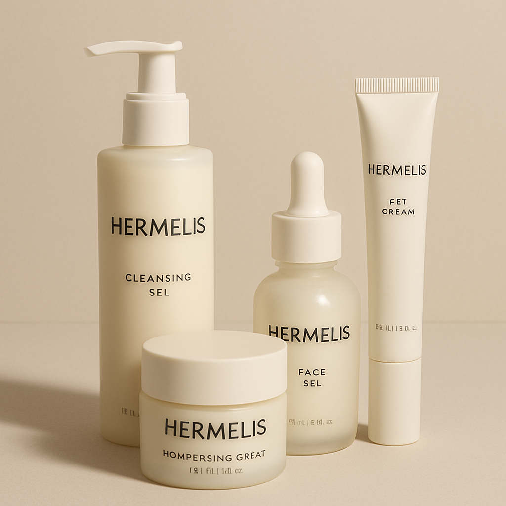 Hermelis skincare products