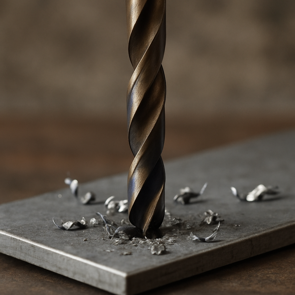 Drilling Through Metal with Cobalt Bit