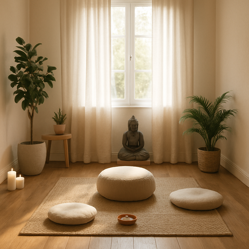 Peaceful meditation space