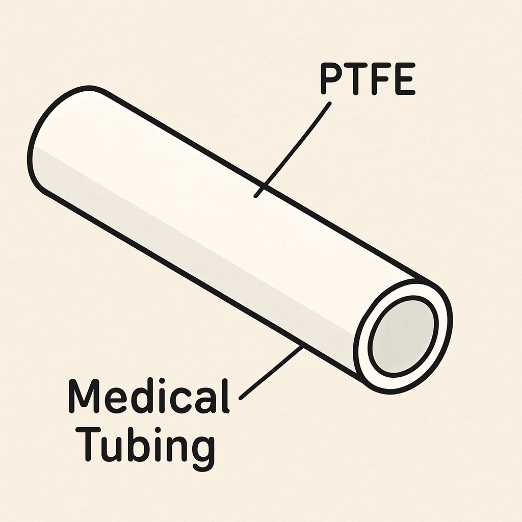 PTFE medical tubing illustration