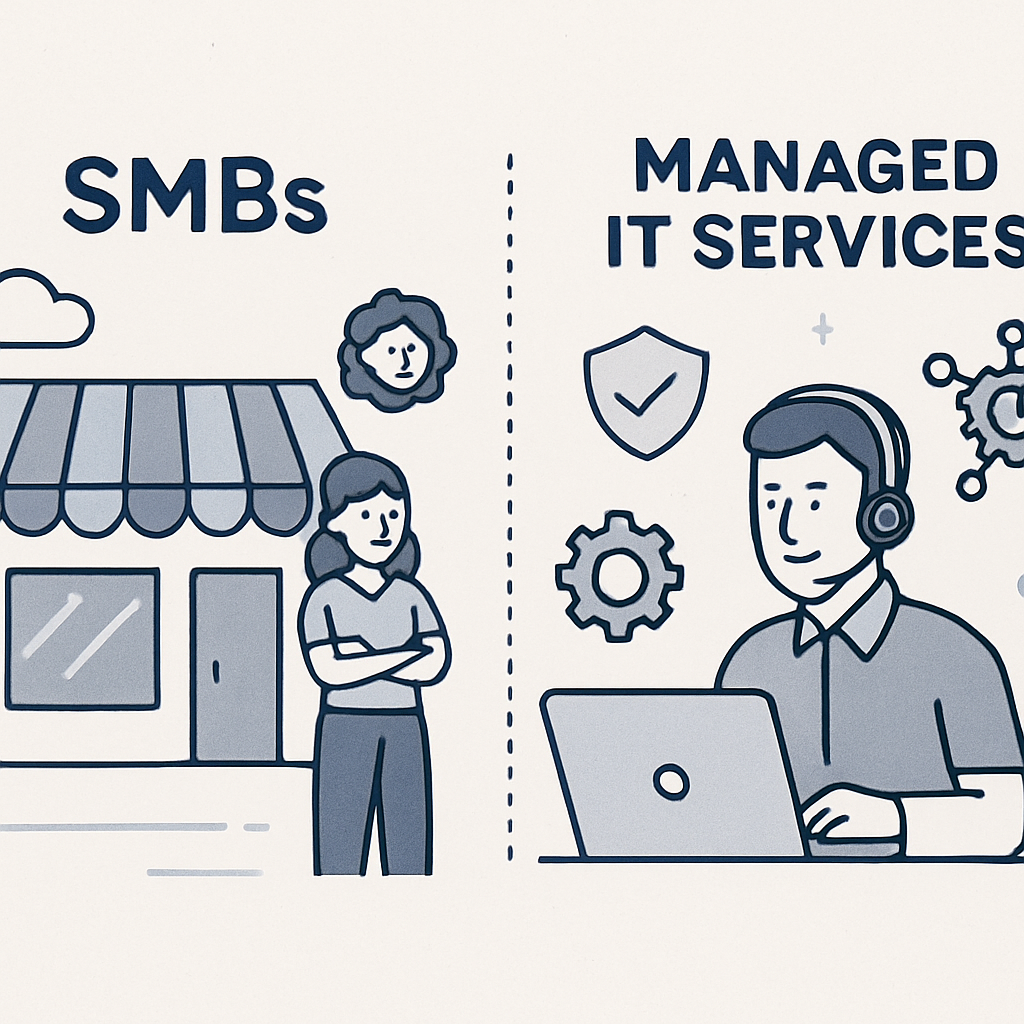 Illustration of SMBs and Managed IT Services