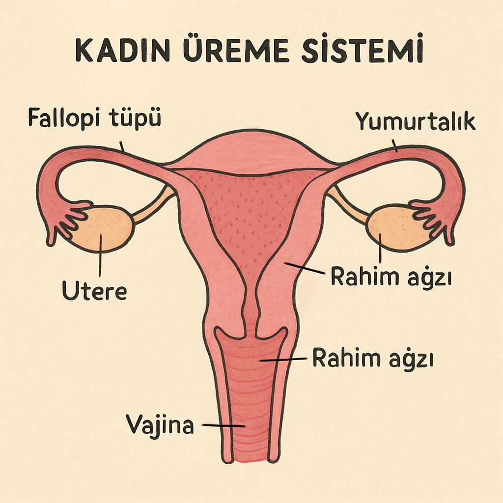 Kadın üreme sistemi diyagramı