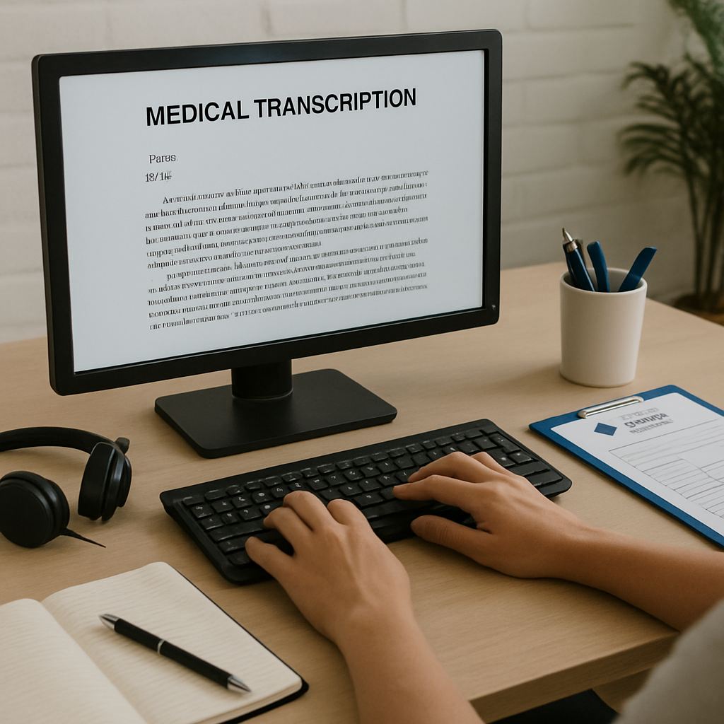 Medical transcription workspace