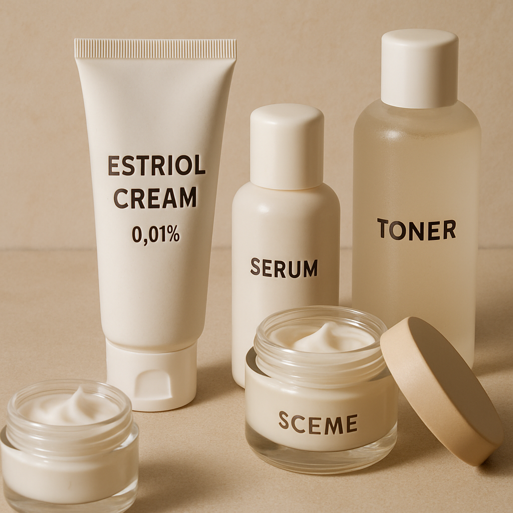 Estriol cream and skincare products