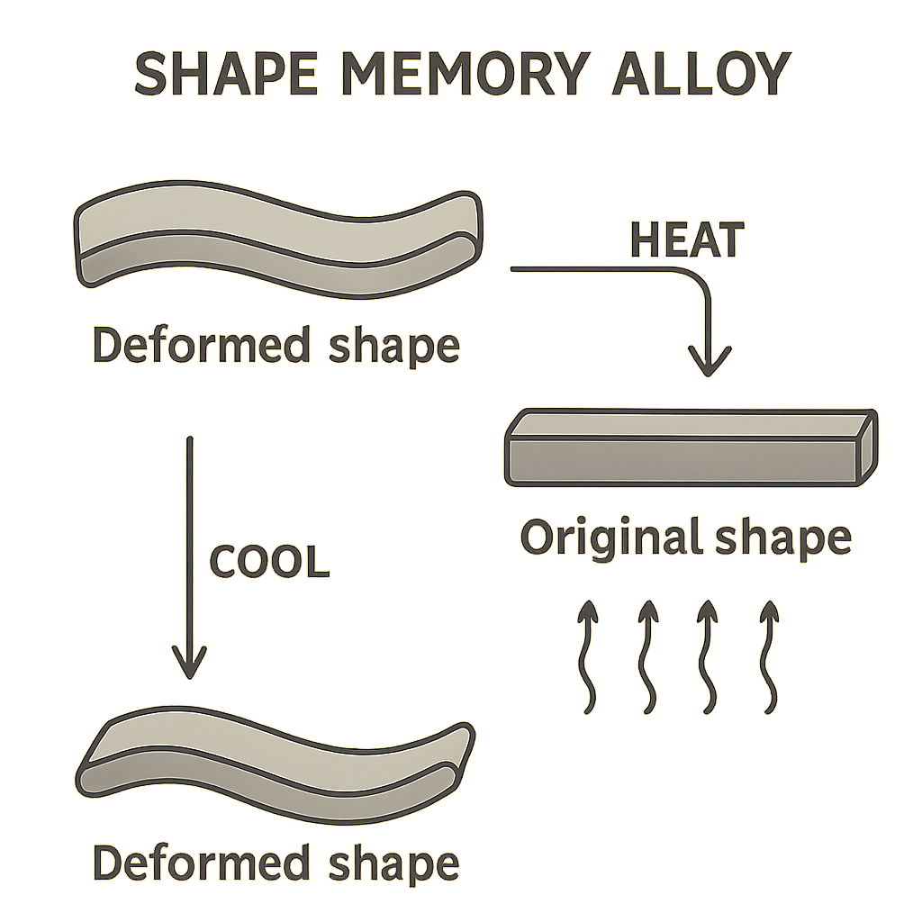 Shape memory alloy diagram