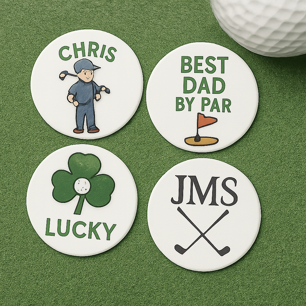 Custom golf ball markers