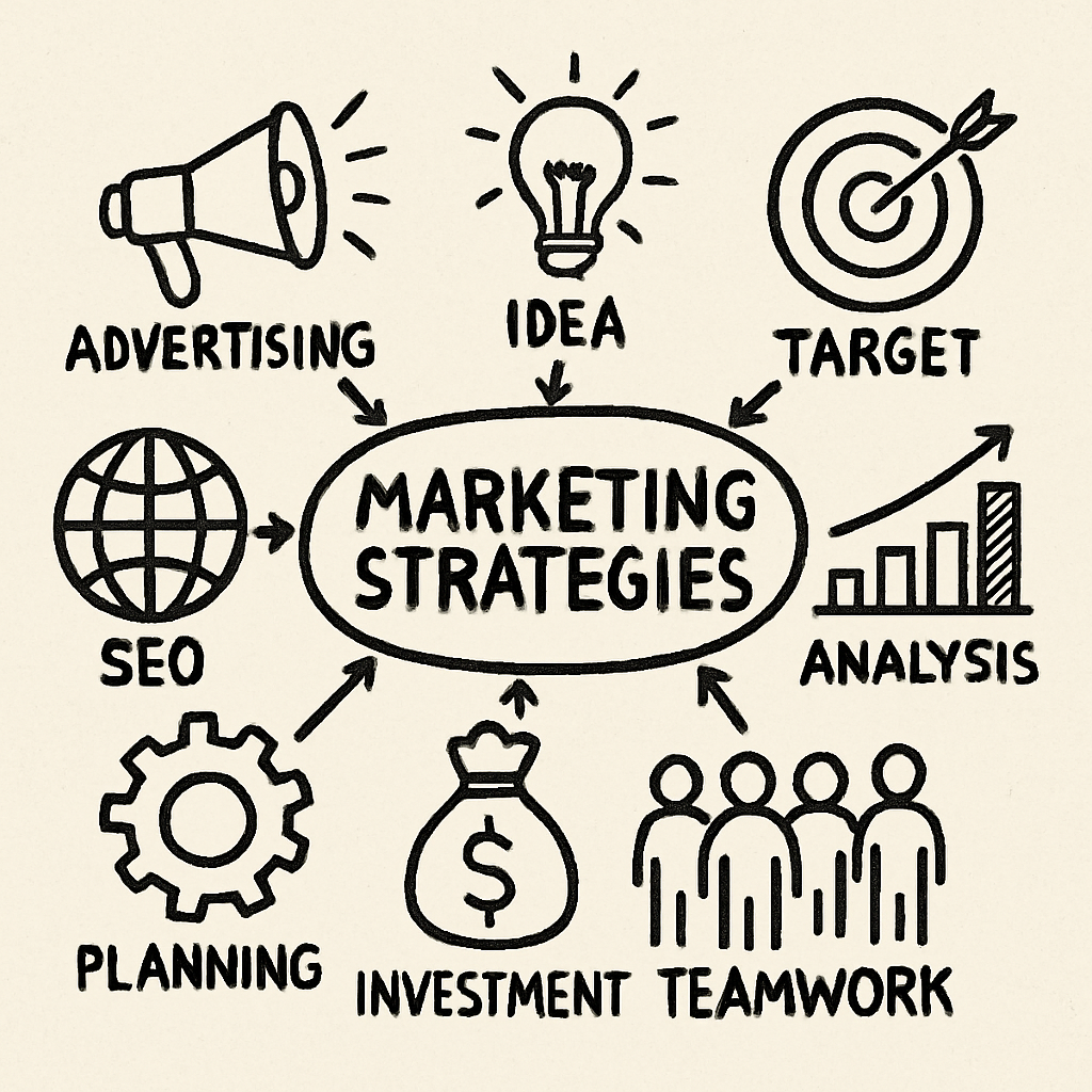 Marketing strategies illustration