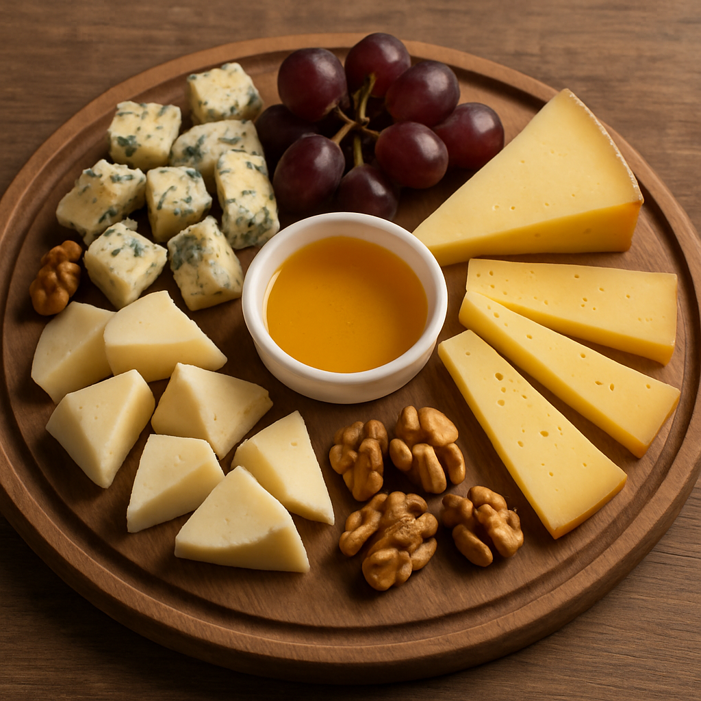 Assorted cheese platter