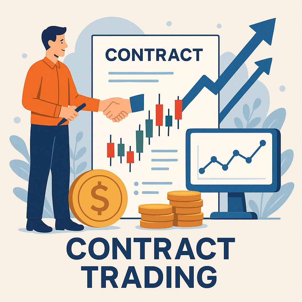 Contract trading concept illustration