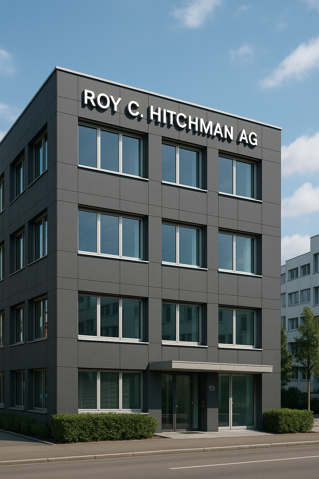 Bürogebäude der Roy C. Hitchman AG in der Schweiz