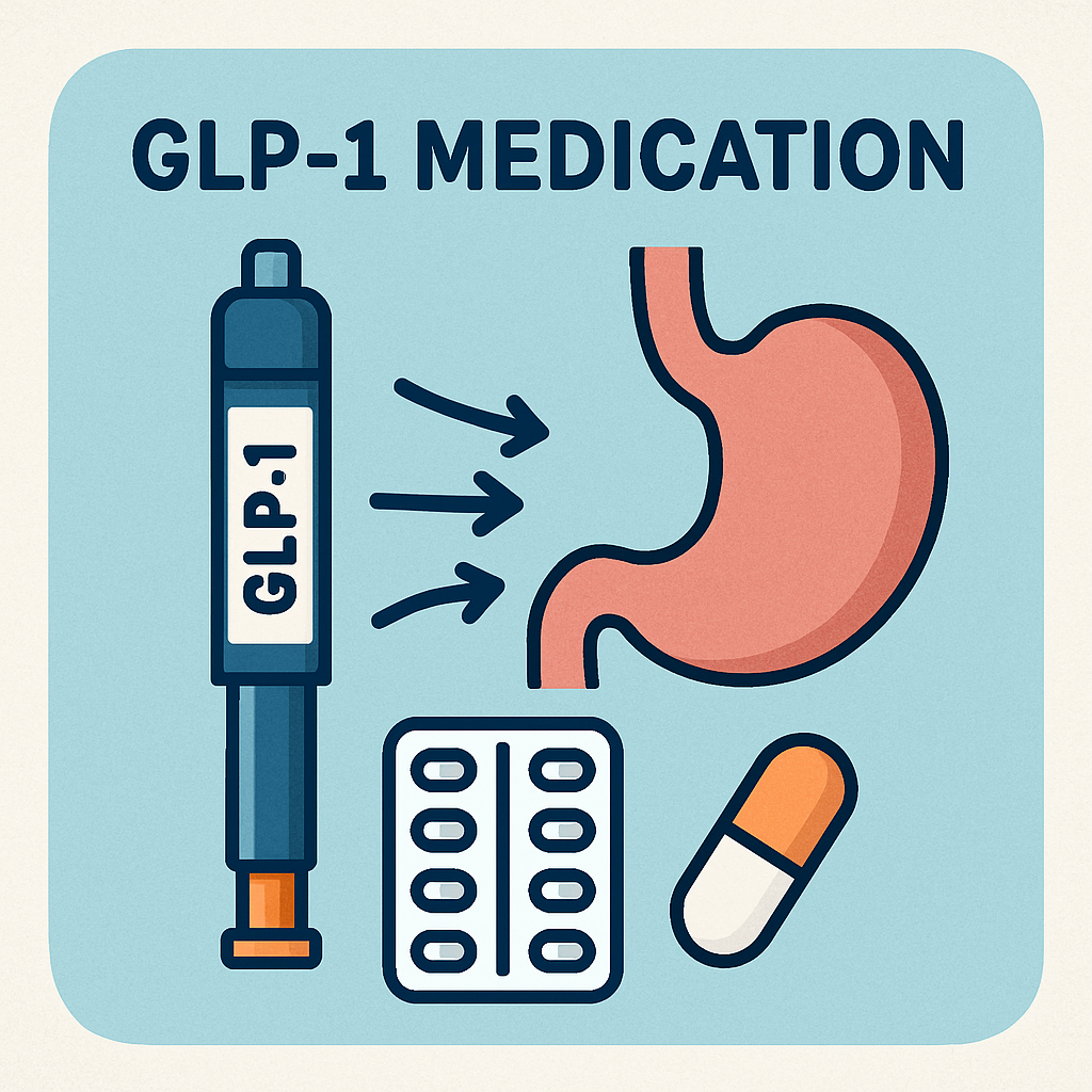 GLP-1 medication illustration