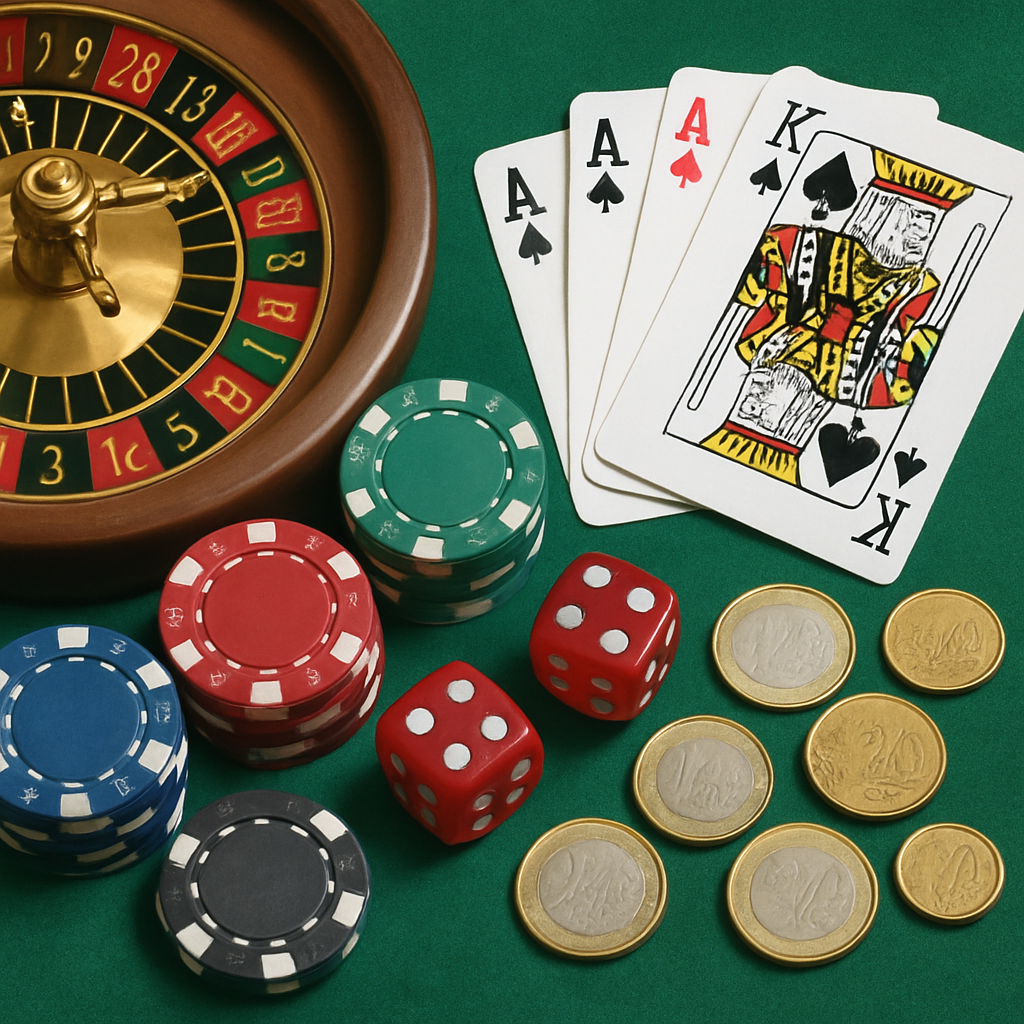 Casino games and euro coins
