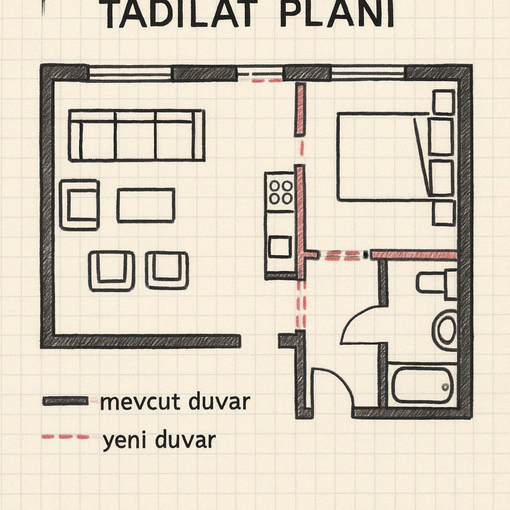 Tadilat planının oluşturulması