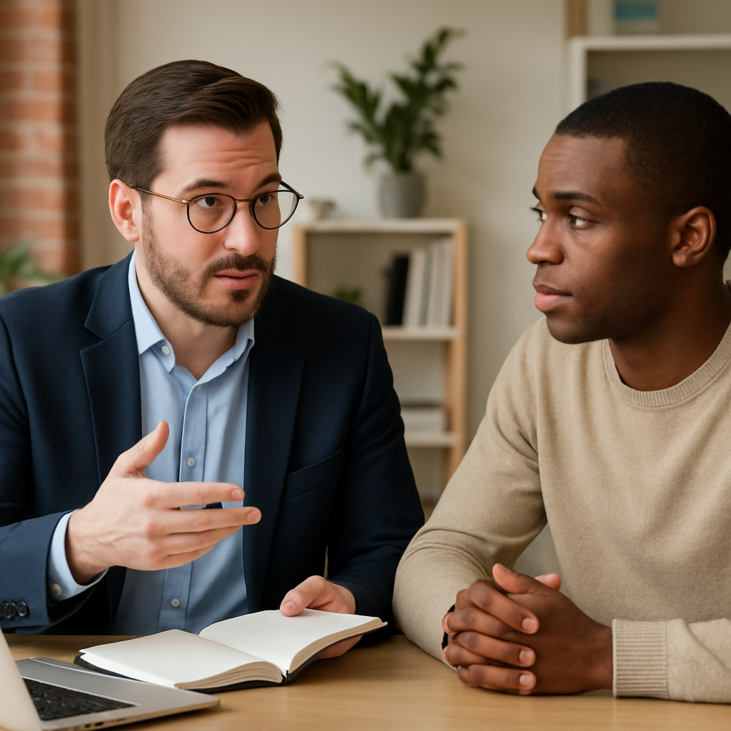 consultant advising a client