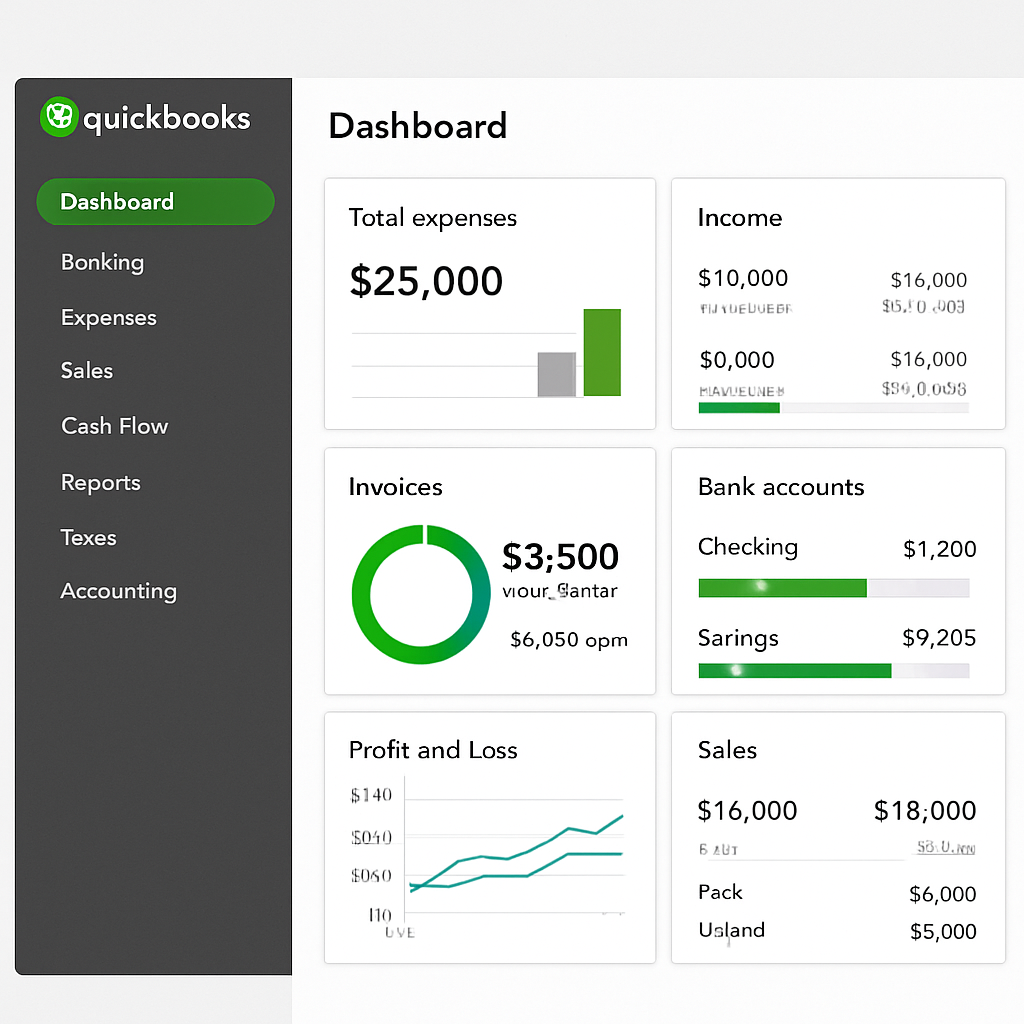 QuickBooks Online Dashboard