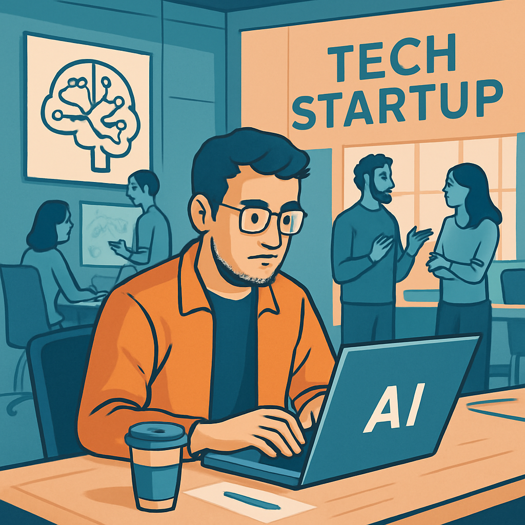 AI in a tech startup environment
