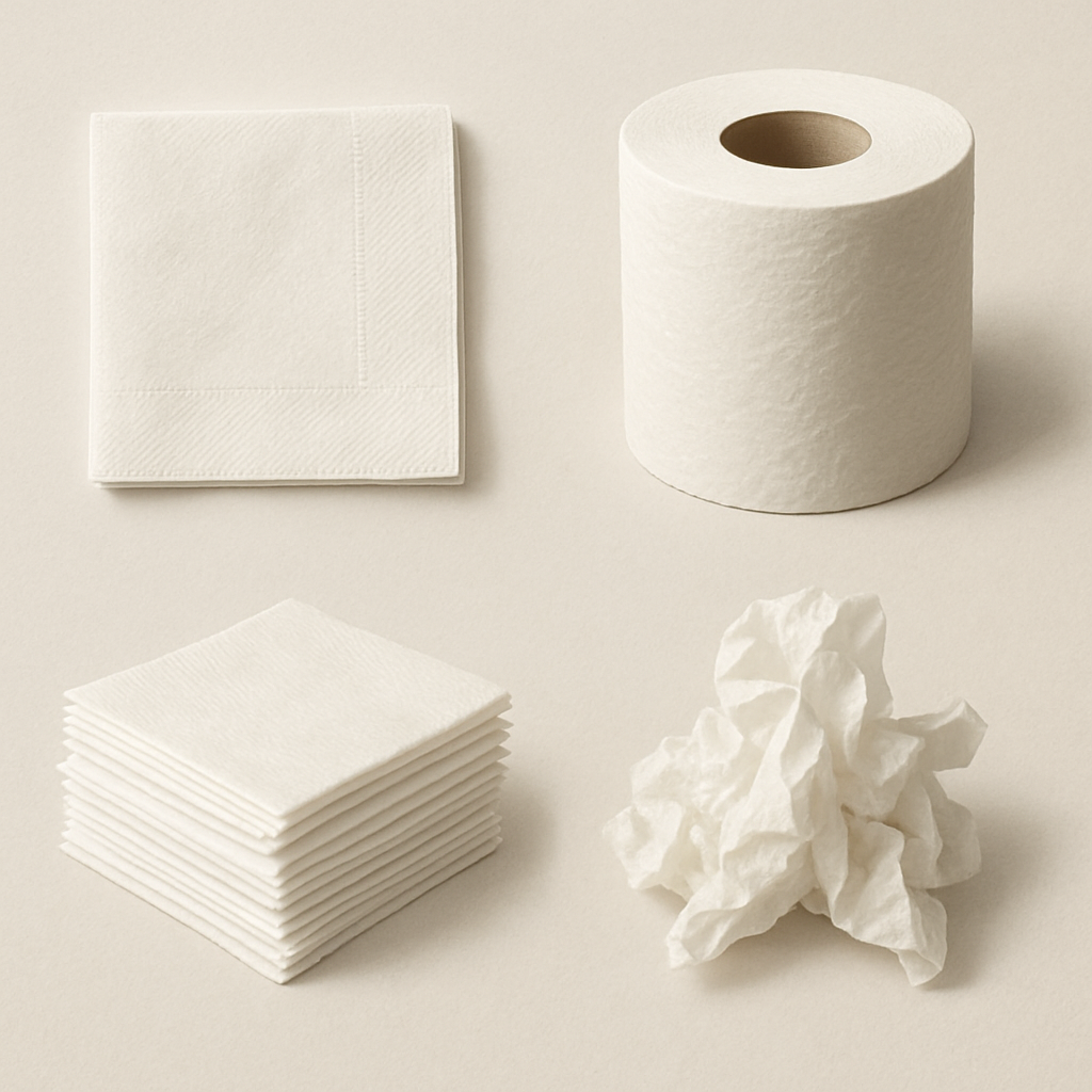 Different types of tissue paper