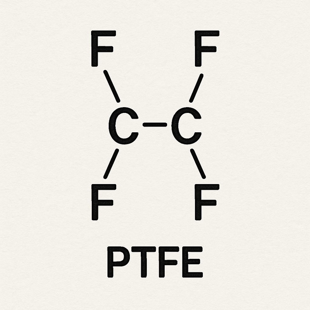 PTFE molecular structure diagram