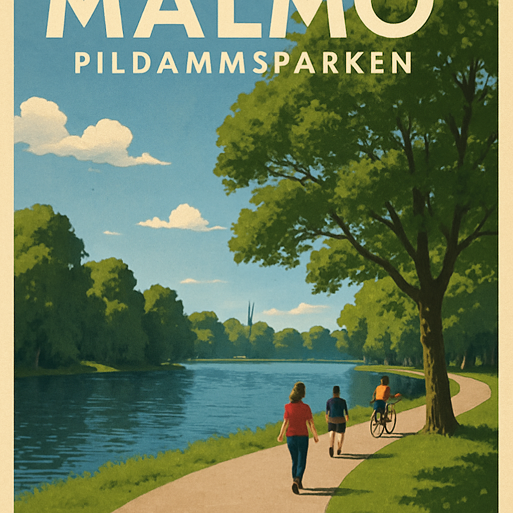 Malmö's Pildammsparken on a sunny day