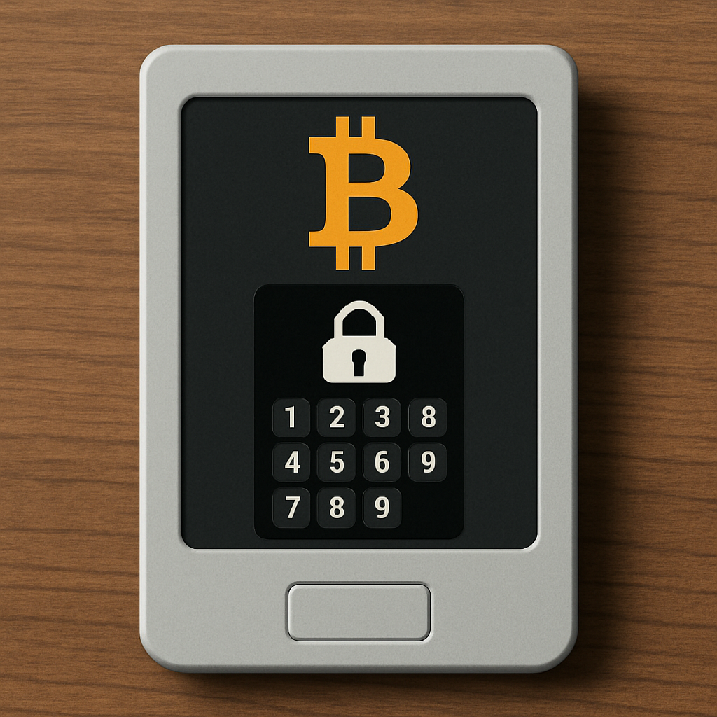 Digital lock on a crypto wallet
